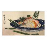 Bowl of Sushi, circa 1800's Japan. Business Card Template