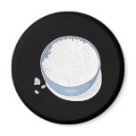 bowl of white rice refrigerator magnets