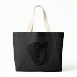 Bowl Pin Retro Bowling Ad Logo Blue Canvas Bag