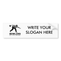 bowlers do it with one ball bumper stickers