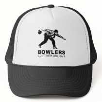 bowlers do it with one ball mesh hat