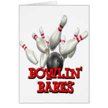 Bowlin' Babes Bowling Greeting Cards