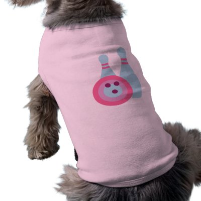 Bowling Ball and Pins Dog Shirt by toxiferous