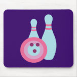 Bowling Ball and Pins Mouse Pads