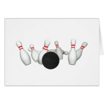 Bowling Ball & Pins: 3D Model: