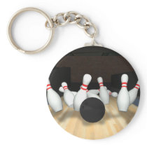 Bowling Ball & Pins: 3D Model: