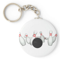 Bowling Ball & Pins: 3D Model: