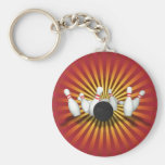 Bowling Ball & Pins: 3D Model: Keychain