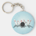 Bowling Ball & Pins: 3D Model: Keychain