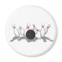 Bowling Ball & Pins: 3D Model: