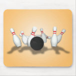Bowling Ball & Pins: 3D Model: Mousepad