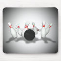 Bowling Ball & Pins: 3D Model: Mousepad