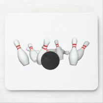 Bowling Ball & Pins: 3D Model: