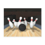 Bowling Ball & Pins: 3D Model: Post Card