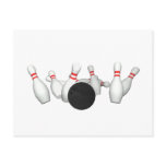 Bowling Ball & Pins: 3D Model: Post Card