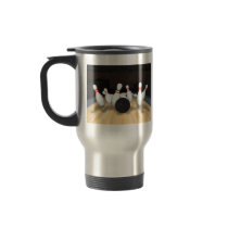 Bowling Ball & Pins: 3D Model: Travel Mug