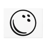 Bowling ball postcard