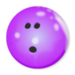 Bowling Ball (Purple) Magnet