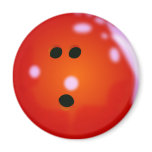 Bowling Ball (Red) Magnet