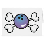 bowling ball Skull and Crossbones Cards