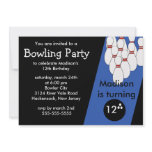Bowling Birthday Party Invitation