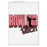 bowling bitch greeting card