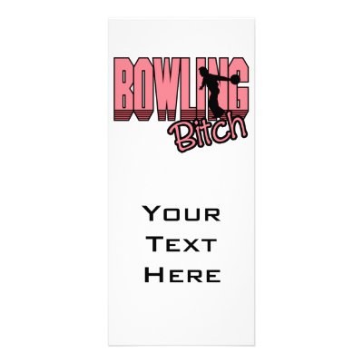 bowling bitch rack card design by sports_shop