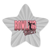 bowling bitch star stickers