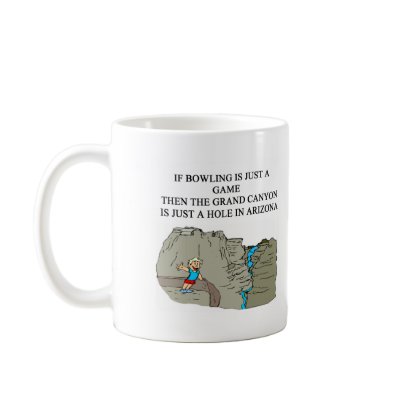 BOWLING bowler joke Mugs by jimbuf