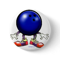 Bowling Pinback Button