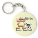 Bowling Cat: Attitude Keychain