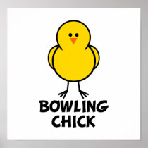 Bowling Chick Posters