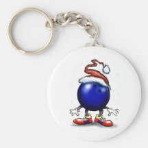 Bowling Christmas Key Chains