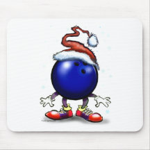 Bowling Christmas Mousemats