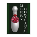 Bowling Christmas Postcard