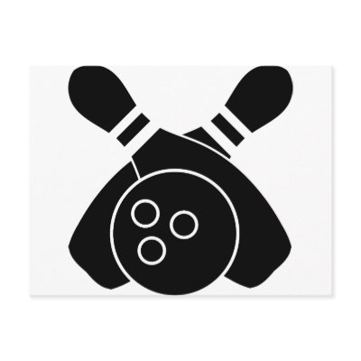 bowling club icon post cards by Tomaniac