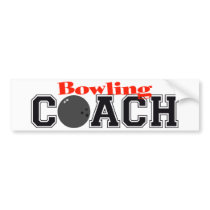 Bowling Coach Bumper Stickers