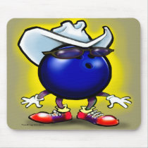 Bowling Cowboy Mouse Mats