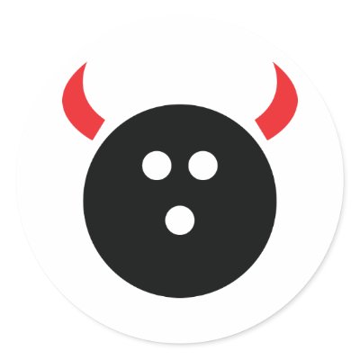 Bowling Devil Sticker by Tomaniac