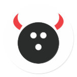 Bowling Devil stickers