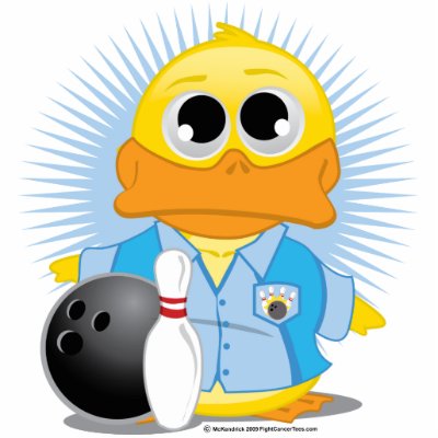 Bowling Duck Photo Cutout by fightcancertees