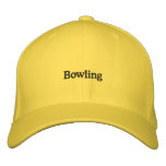 Bowling embroidered hats