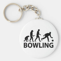 Bowling Evolution Keychain