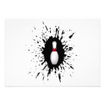 Bowling  Explosion 2 Personalized Invitation