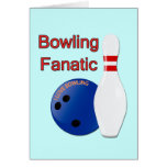 BOWLING FANATIC GREETING CARDS