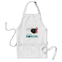Bowling Flamingo Apron