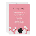 Bowling Fun Party Invitation (Pink)