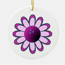 Bowling Girl Christmas Ornament