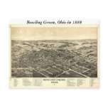 Bowling Green Ohio 1888 Map Postcards