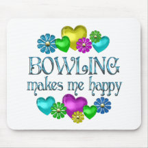 Bowling Happiness Mousemats